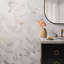 Raina Polished Waterject Marble Mosaic Tile-1137223178
