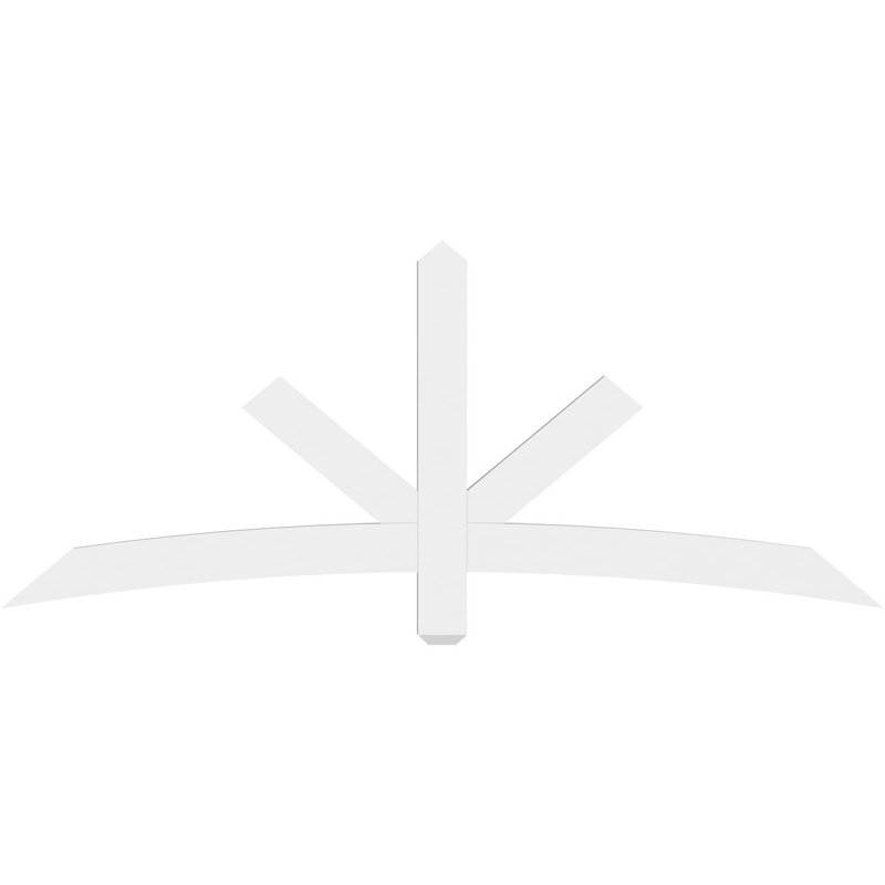 Support de pignon Alberta Alberta, H 30 po x l 72 po (pas: 10/12), P 4 po x F 4 po, Signature uréthane