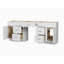 Ensemble de meuble-lavabo double 84 po avec base de tiroir en bois massif Disar-125808690