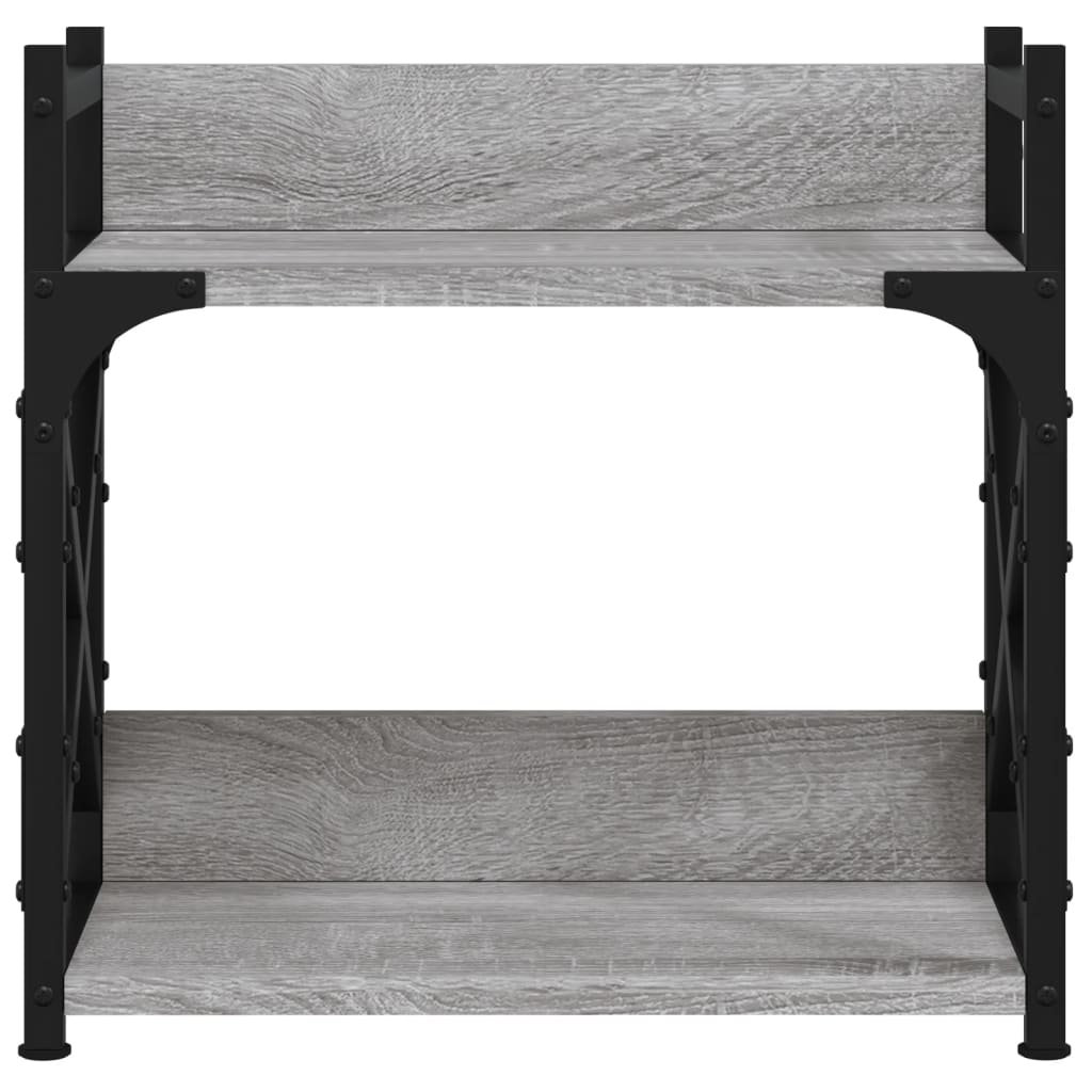 Brambly Cottage Printer Stand 2-Tier Black 40X20x40 Cm Engineered Wood
