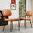 Dining Chairs, Upholstered Mid Century Modern Kitchen Dining Room Accent Chairs-503337313-524176571