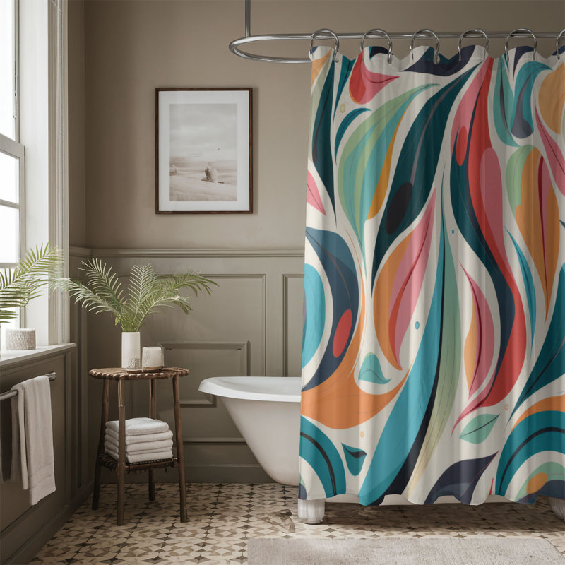 Rideau de douche Mixed Hues Art - Premium, H 74 po x l 71 po