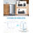 COWSAR 15 Inch Beverage Refrigerator, Under Counter Drink Fridge with Stainless Steel Door, Built-in & Freestanding Beverage Cooler for Beer Wine Soda, Outdoor Refrigerator for Patio Home Kitchen