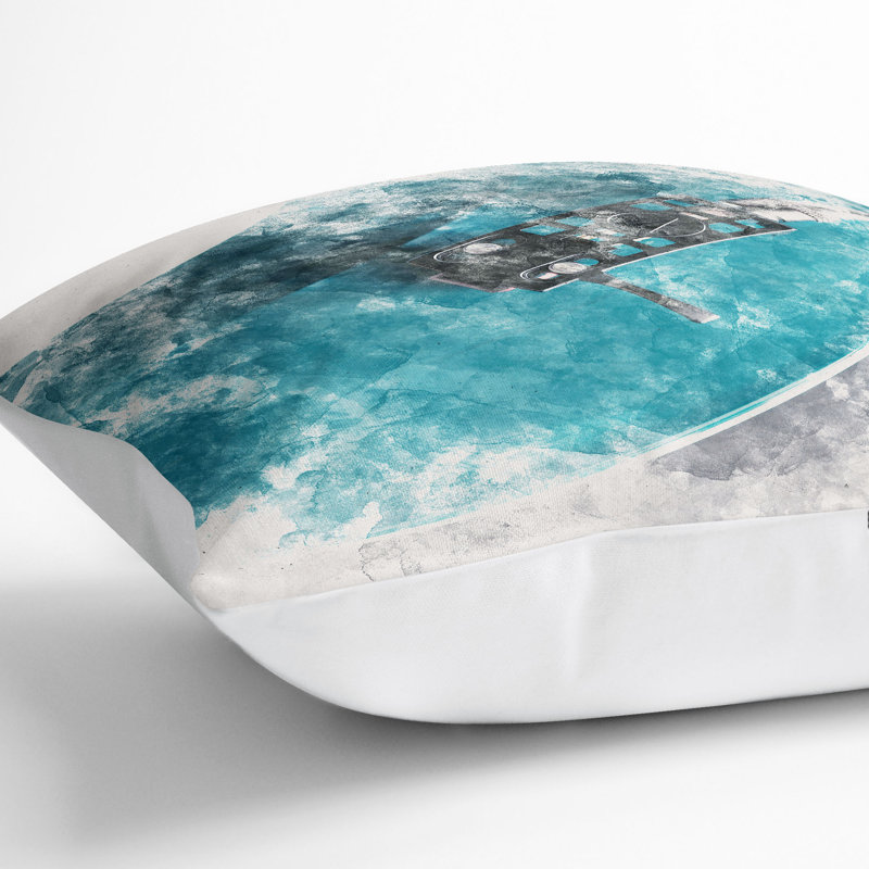 Square Throw Cushion, 40cm H x 40cm W x 15cm D, White