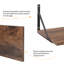 Solid Wood,Paulownia Wood, Iron Floating Shelf