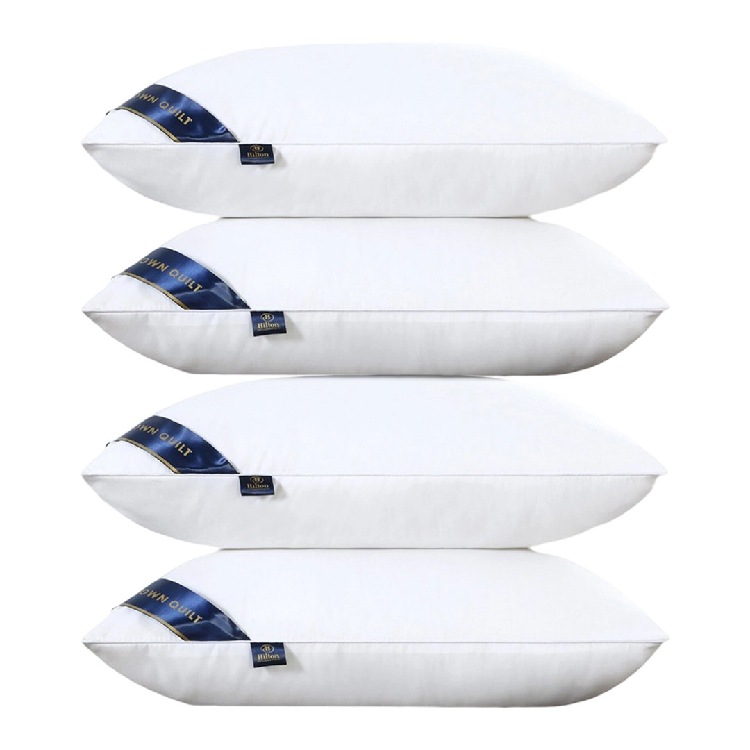 Bed Pillows for Sleeping Hotel Quality Bed Pillows for Side Back Stomach Sleepers (set of 4)