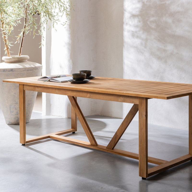 Beaver Rectangular Outdoor Dining Table , 90cm cm W 240cm cm D