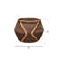 Panier en jonc de mer Python, brun