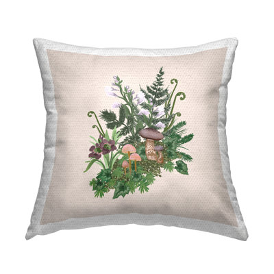 Floral Outdoor Throw Pillow