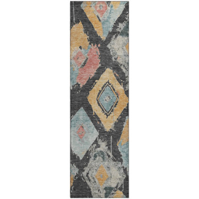 Premium Machine Washable Slesnick AMF1669 Diamonds Rug