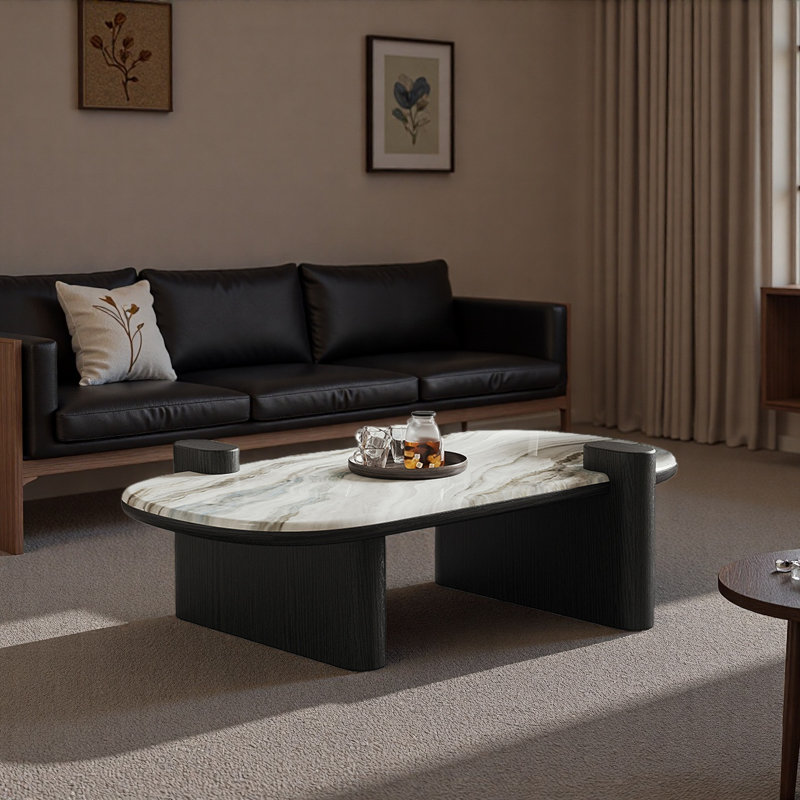 Italian Luxury Crystal Stone Coffee Table