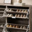 Range-chaussures 4 portes, armoire de rangement pour chaussures autoportante moderne