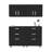 Sleek Black Garage Storage, 2 Piece With Ample Drawer Space & Wall Mounted Drawers Mount For