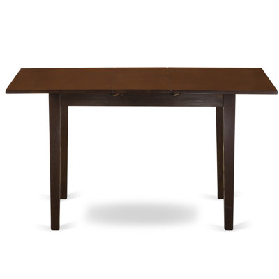 Ensemble de table de cuisine 5 pièces pour 4 personnes comprenant une table de salle à manger rectangulaire avec rallonge papillon et 4 chaises, 32 x 54 pouces, chêne