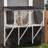 43.3" Cat Window Box,catio Outdoor Enclosure W/waterproof Roof,all Weather Use Cat Window Perch With Windows