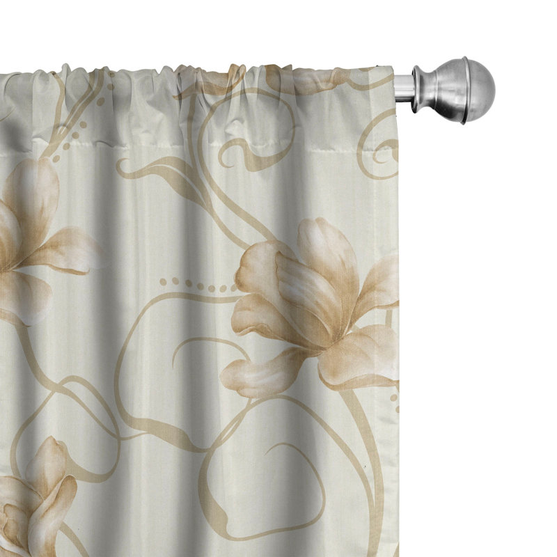 Semi Sheer Curtain Pair, 28" W x 63" L