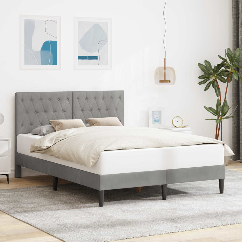 Bed, Light Grey