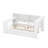 Full Size Platform Bed With Upholstered Headboard, Built-In Desk, 8 Storage Shelves, Pull-Out Trundle, LED Lights-122261643