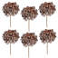 14" Metallic Hydrangea Pick Set of 6-2096952777