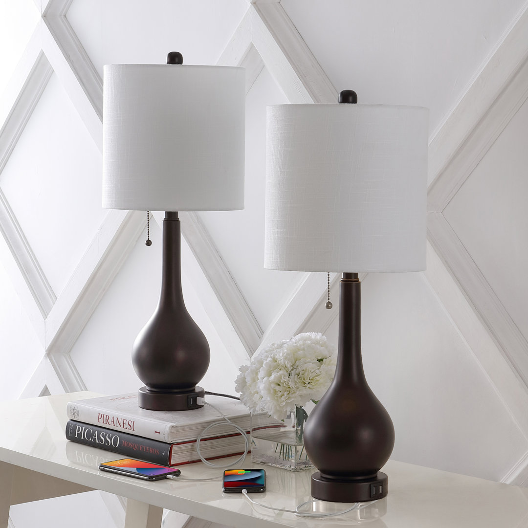 Orford Metal USB Table Lamp (Set of 2) Willa Arlo™ Interiors Base 