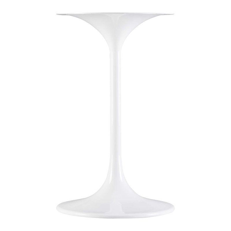 Modway Lippa Round Side Table, Natural, White