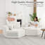 Chaises d'appoint modernes 2PCS Chenille