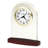 Analogue Glass Quartz Movement / Crystal Alarm Tabletop Clock in Clear