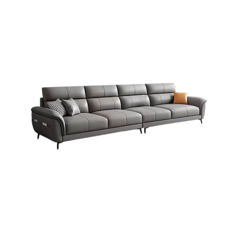 Canapé moderne à rangée droite simple, H 36,61 po x l 125,98 po x P 35,43 po