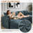 Upholstered Accent Chair + Storage Ottoman Set – 2-Piece with Hidden Compartments-1351660230