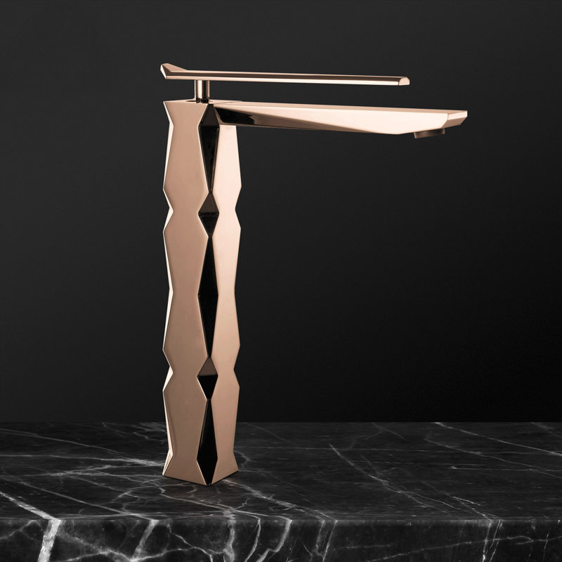 Ikon Vessel Sink Faucet Single-handle Bathroom Faucet, Rose Gold