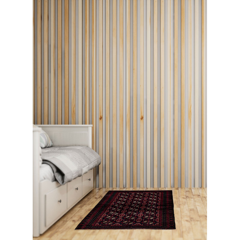 Tapis bleu marine Teimani 3 pi 5 po x 5 pi 9 po