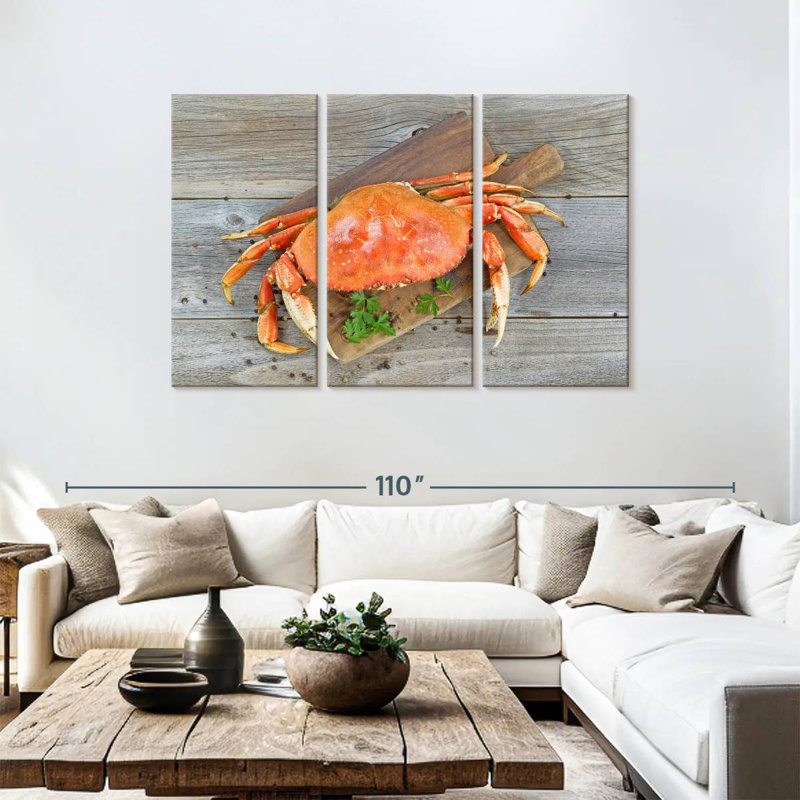 Crabe dormeur cuit, H 48 po x l 74 po