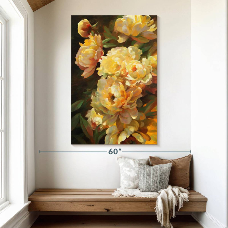 Harnek Peonies For Springtime, 51" H x 34" W