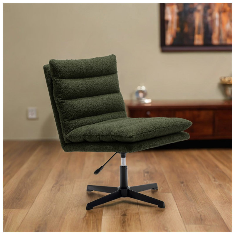 Chaise longue ajustable sans accoudoirs, Ours en peluche vert