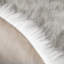 Housse de chaise en velours synthétique blanc / gris Kove-977898751