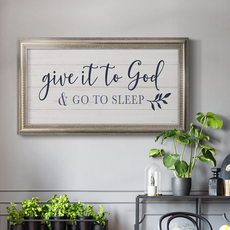 Argenta Give It to God - Single Picture Frame Print on Canvas, 29" H x 53" W x 2.5" D