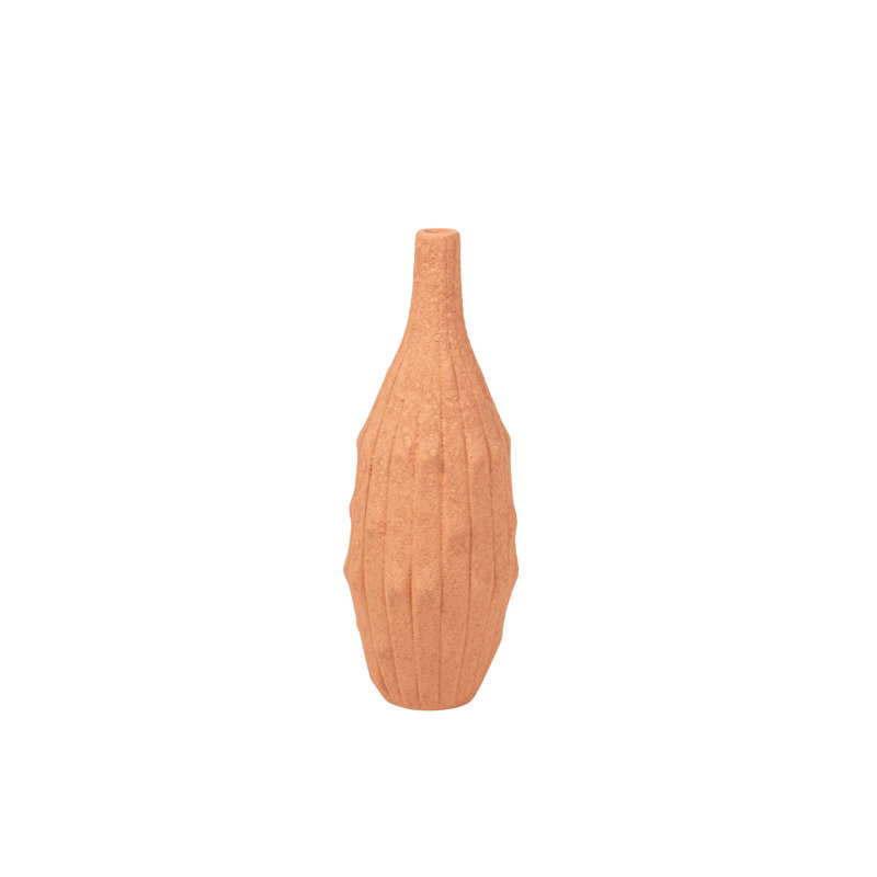 CERAMIC VASE , 33cm H x 17cm W x 17cm D, Orange