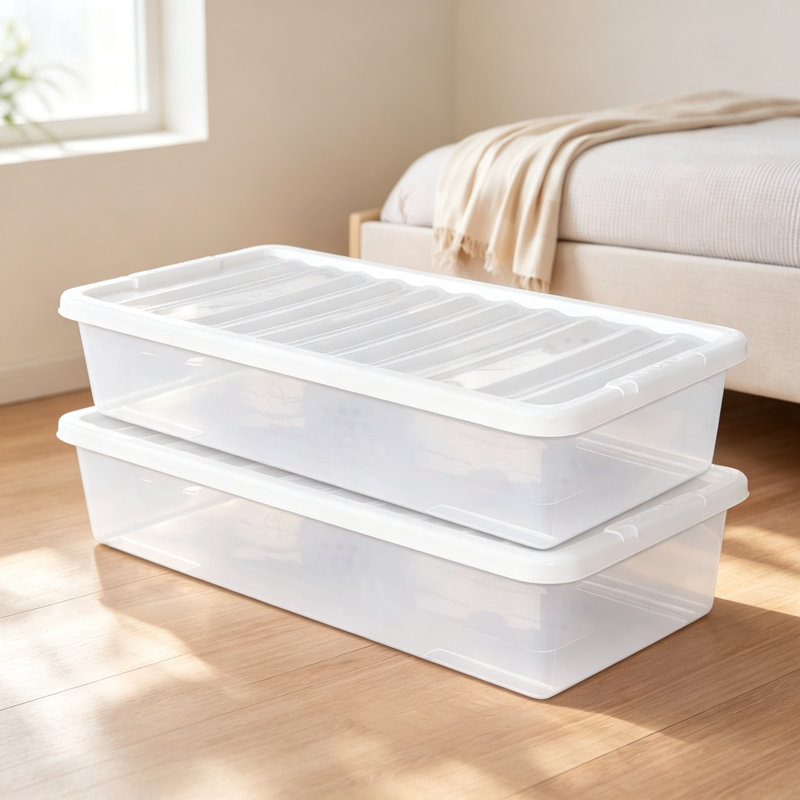 wekli Plastic Underbed Storage
