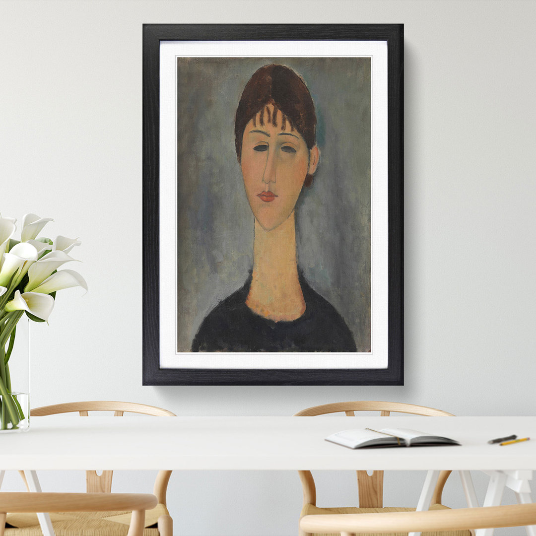 Mme Zborowska by Amedeo Modigliani - Picture Frame Graphic Art