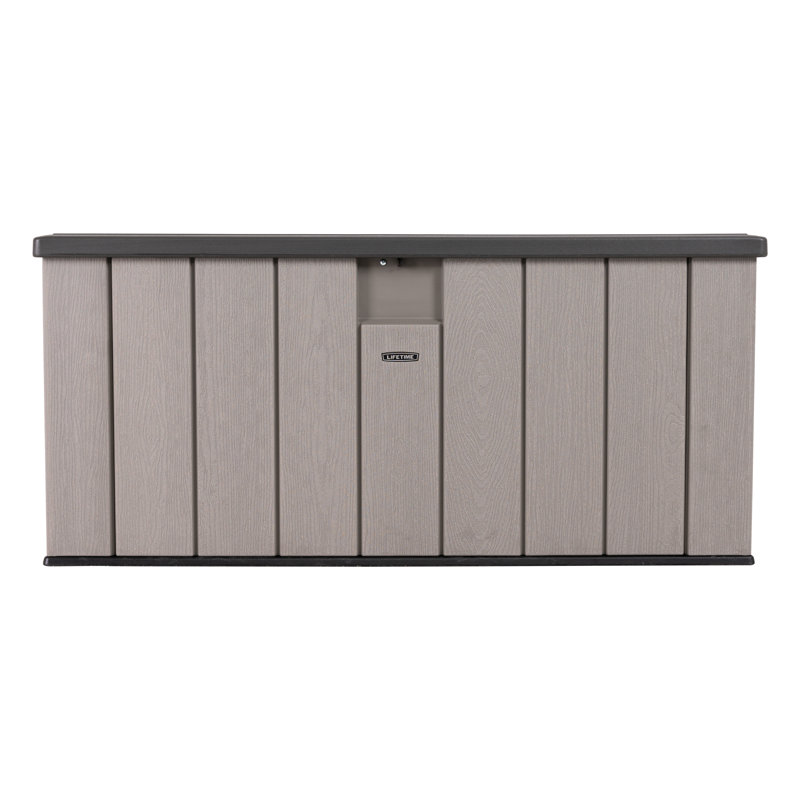 Boîte de rangement extérieure 150 gallons, couvercle gris