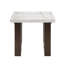 Table de bout en marbre blanc naturel