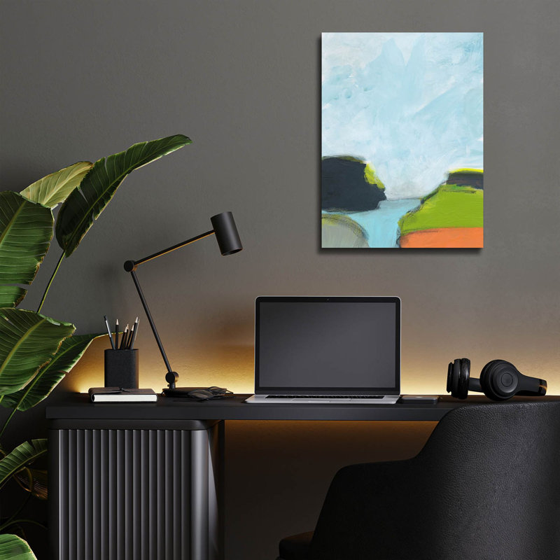 'Landscape No. 87' by Jan Weiss Acrylic Glass Wall Art, 16" H x 12" W x 0.13" D