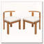 Chaise en bois sans accoudoirs