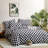 Grid Comforter Set Plaid Bedding Set 1 Checkered Comforter with Pillowcases-114984131-114984129