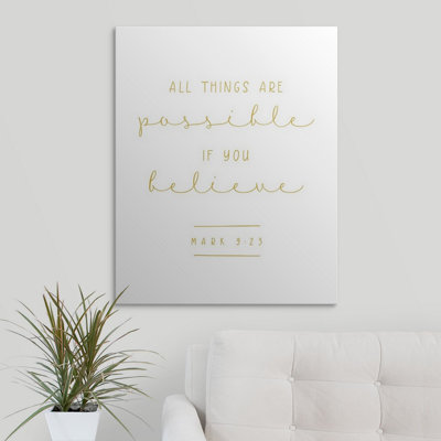 « mark 9:23-scripture art », art textuel