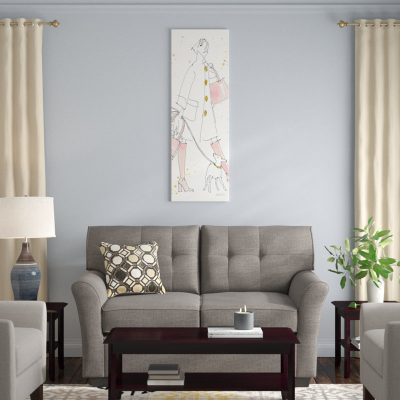 « mode m v », impression sur toile, H 48 po x l 16 po x P 1,5 po, Toile tendue