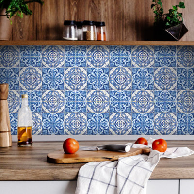 4'' W x 4'' L Vinyl Peel and Stick Mosaic Tile