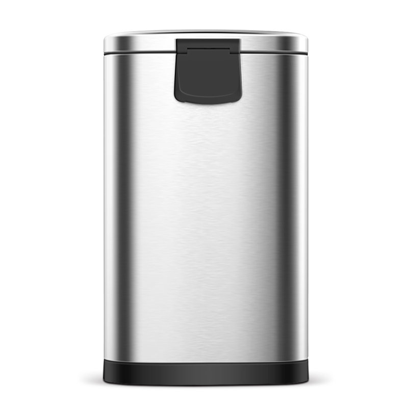 3.2 Gallon Brushed Stainless Steel Step-On Trash Can