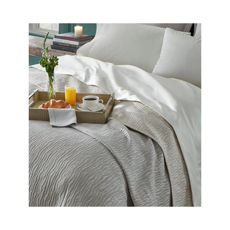 Ondate Coverlet, Titanium, King Coverlet