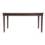 Ensemble de salle à manger rectangulaire rustique avec chaises à dossier échelle rembourrée, ensemble de table de cuisine de ferme-1347891001-1347891002-1347891003